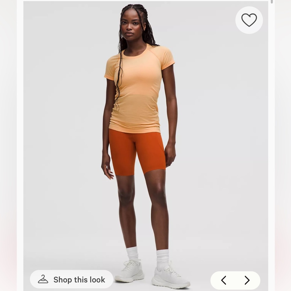 Lululemon Swiftly Tech Short Sleeve 2.0 in Rock Melon